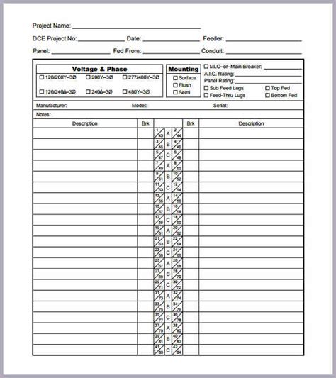 city electrical box template|Electrical Panel Labeling Templates: Download & Print for Free!.